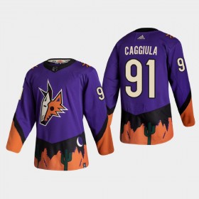 Arizona Coyotes Trikot Drake Caggiula 91 2020-21 Reverse Retro Authentic - Herren